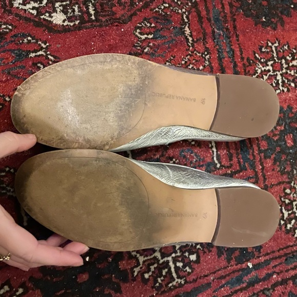 Metallic Loafers NWOT - Picture 3 of 5